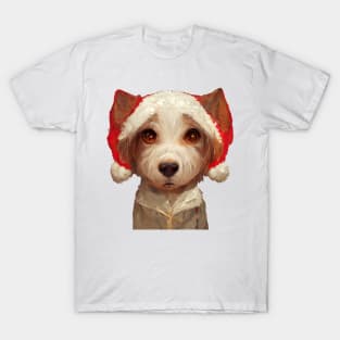 Sad Dog At Christmas T-Shirt